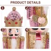 Garneck Pink Nutcracker- Pair of Christmas Nutcracker Ornament, Gorgeous Nutcracker