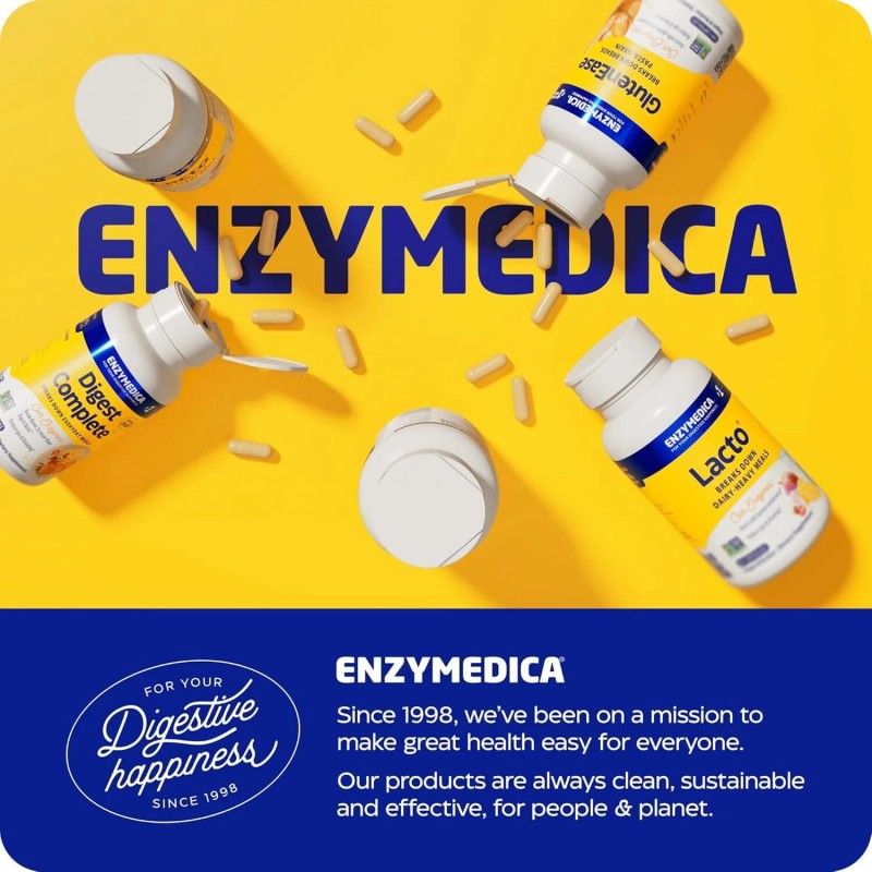 Enzymedica Digest Spectrum Enzyme Supplement for Gluten Dairy and Food
