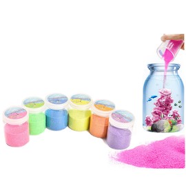 XIAOHONG XIAOHONG 12 Pack Magic Sand, 4lbs - Atlantis Sand, Fantastic Sand Never Gets Wet Magic Sand - Amazing Hydrophobic Space Sand,Colored Play Sand Toys for Kids & Adults - 6 Colors