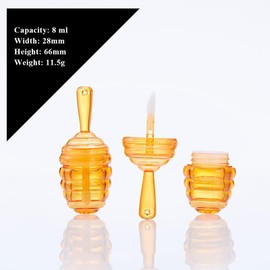 20 tubos de brillo de labios transparentes recargables de 9 ml, botella de aceite de labios para pintalabios, muestra cosmética, color café