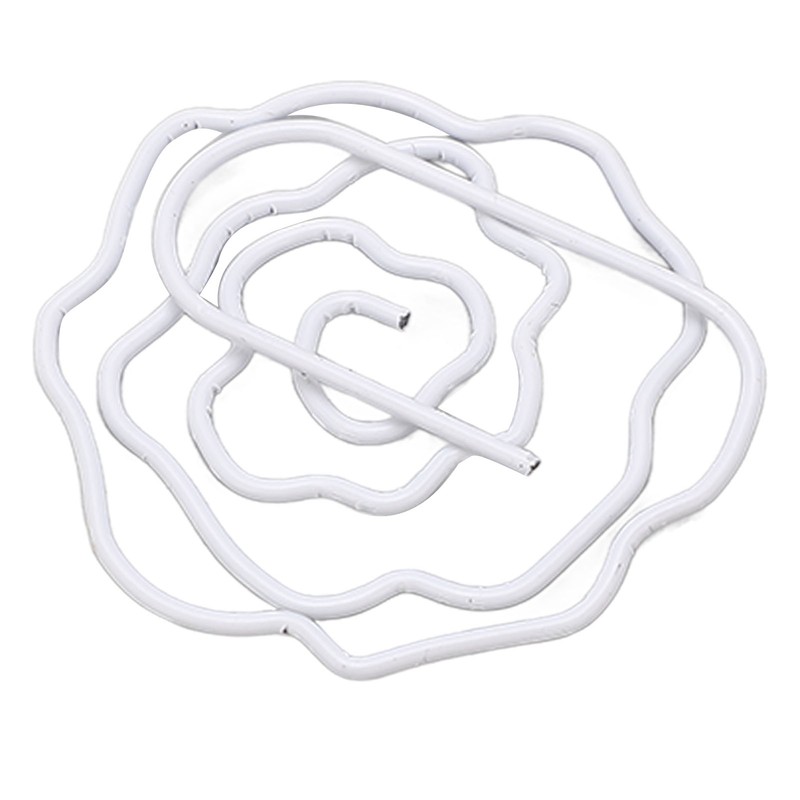 100pcs Rose Shape Paper Clips Increased Slip Resistance Lightweight Metallic