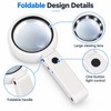 Foldable LED Magnifying Glass for Reading & Detail Work –