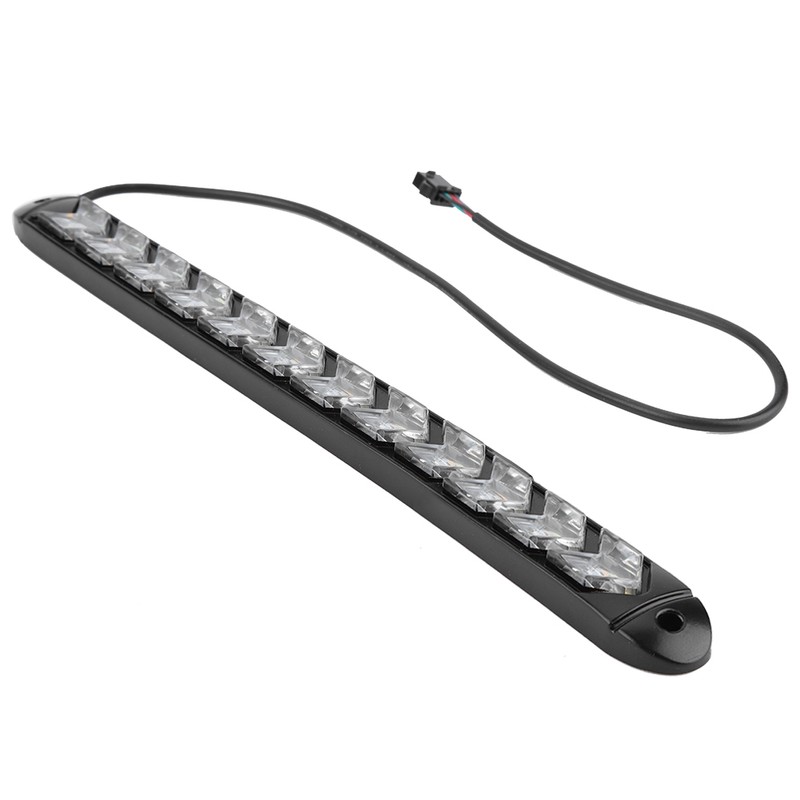 2pcs Flexible Waterproof Car Flashing Arrow DRL White/Amber Strip Light