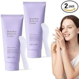 Gentle Body Hair Removal Cream for Men and Women 2 x 190 ml (6.76 fl oz) Painless Perfect Hair Removal Cream Body Hair Removal Cream with Spatula Applicator All Skin Types and Sensitive, 1 x 1 g, 1 ml / 남성 및 여성용 젠틀 바디 제모 크림 2개 190ml(6.76액량 온스) 통증 없는 완벽한 제모 크림 주걱 어플리케이터가 있는 바디 헤어 제거 크림 모든 피부 타입 및 민감, 1개, 1g, 1ml