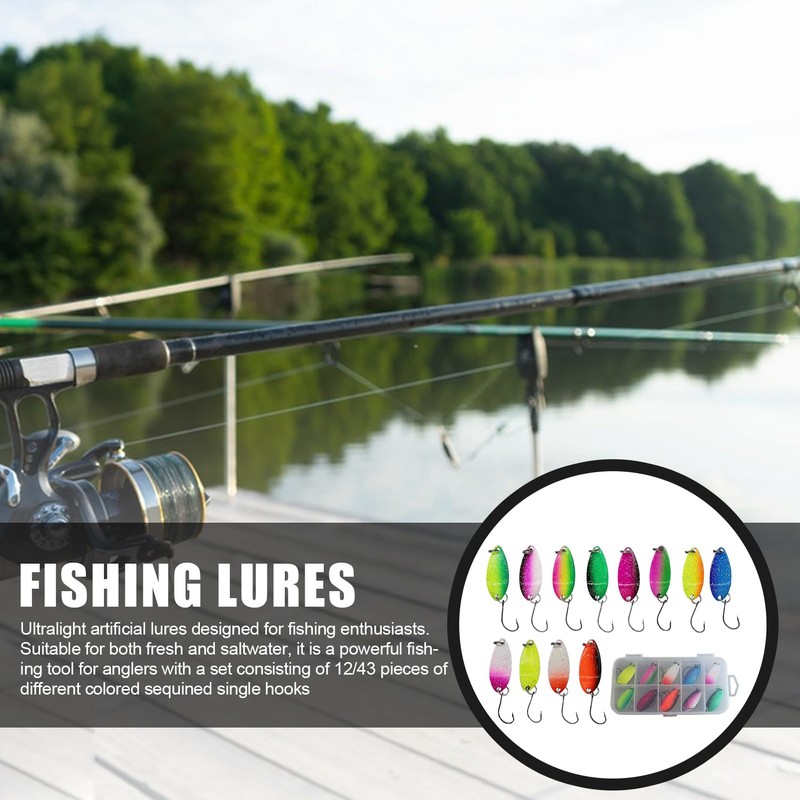 Metal Sequins Baits - Metal Spoon Spinner Baits | Fishing