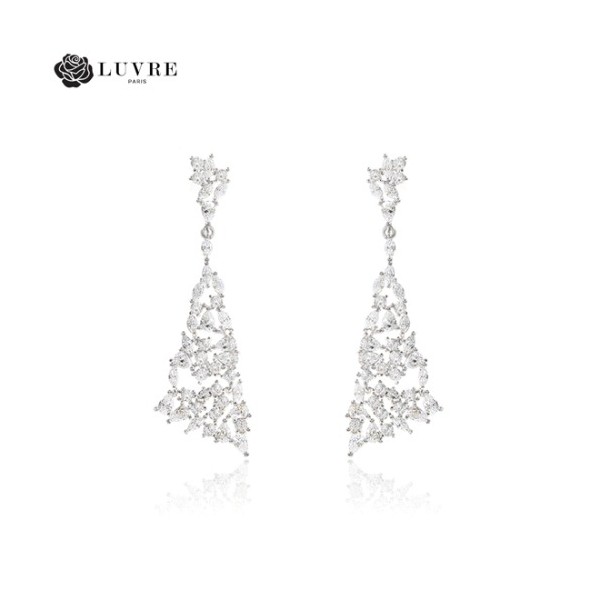 Others LUVREPARIS Chandelier Earrings (EA0612) 1pair, Type:Silver