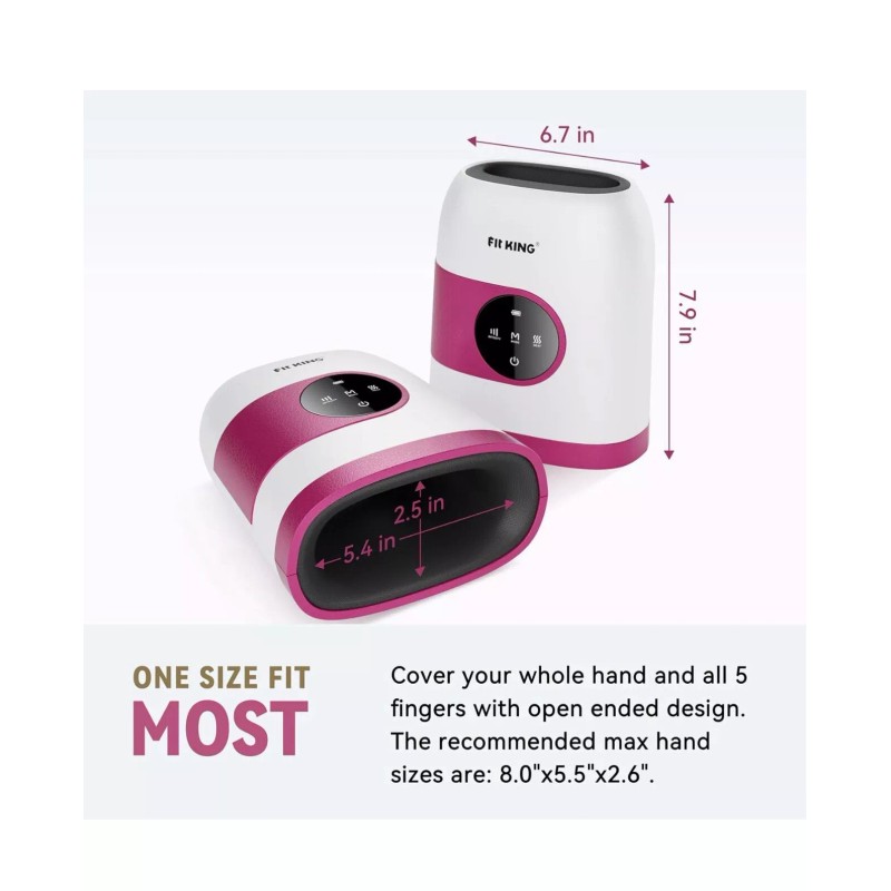 FIT KING Hand Massager with Heat for Hand Massage and