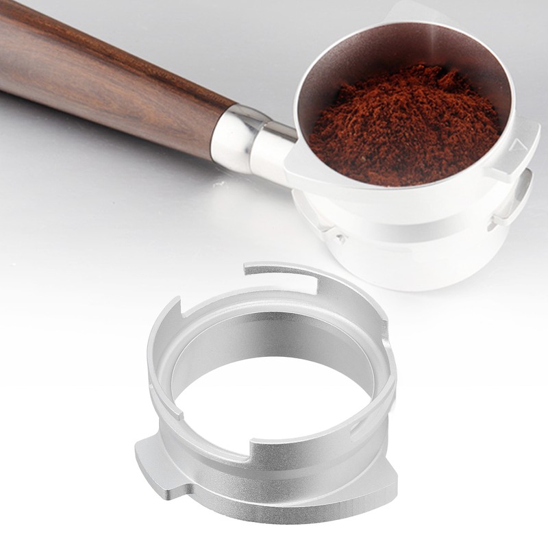 54mm Coffee Portafilter Dosing Funnel Aluminum Alloy Rotatable Dosing Funnel