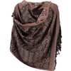 GURU SHOP Pashmina Viscose Scarf / Stole with OM Pattern,