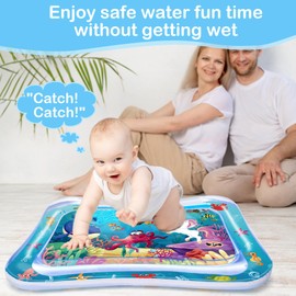 Baby Water Mat, Water Play Mat, BPA-Free Water Mat for Baby Toy, Water Play Mat, Baby Inflatable Play Mat, Baby Sensory Water Play Mat, Toy from 3 6 9 10 12 Months