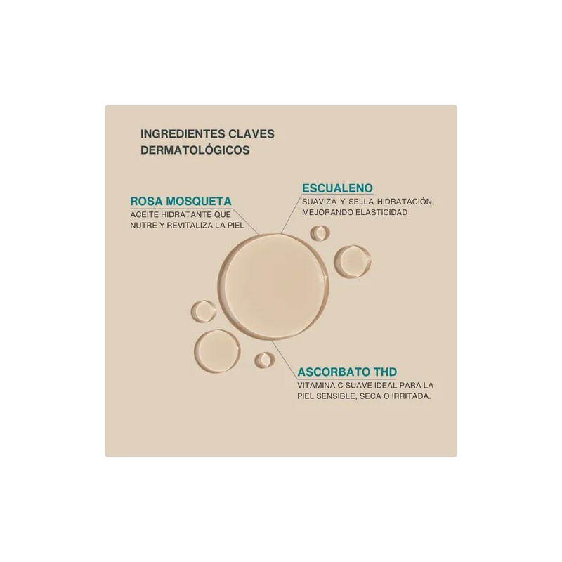 2 Aceites Faciales Rosas, Escualeno + Vitamina C Derma Pro