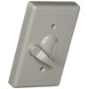 TayMac TC100S Weatherproof Toggle Cover, 1-Gang, Vertical Device Mount, Gray