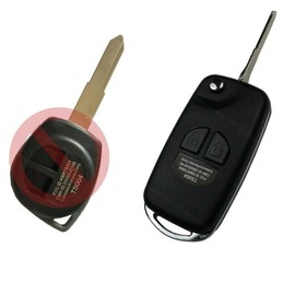 Car Remote Control Conversion Conversion Kit Compatible with Suzuki Swift Ignis Vitara Opel Agila 2 Buttons Folding Blade