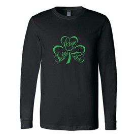 Fun Express Faith, Hope, Love Shamrock Adult’s T-Shirt - 2XL