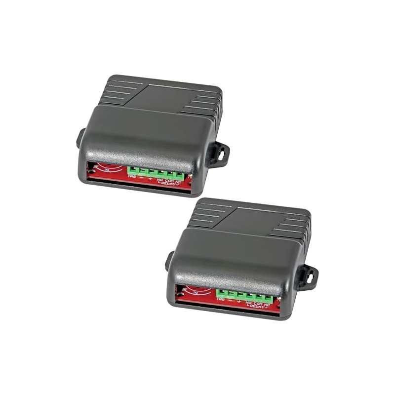 Seco-Larm SA-025Q Pack of 2 Multi-Purpose Programmable Timers, 12-24VDC Auto-Sensing