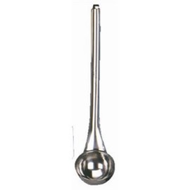 Vogue L650 Plain Laddle with Hook Handle, 180mL Capacity, 3.5" Diameter