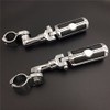 SMT-Chrome Short Angled Adjustable Peg Mounting Kit Skull Zombie Footrest