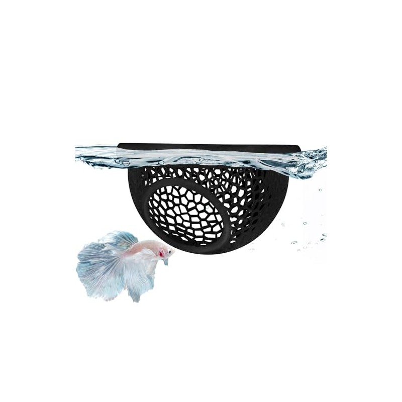 Floating Betta Hide & Shrimp Cave – 3D Printed Aquarium
