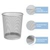 D.RECT Office Waste Paper Bin, 12 L, Wire Mesh Waste