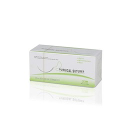 Isaac Technologies IC-SN4001 75cm NYLON Surgical Suture Thread W Curved Needle 24 PK | Exceptionally Smooth Surface | Superior Tensile Strength |Excellent Knot Security |W Manual(Educational & Training Use Only)