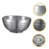 Alipis 304 Stainless Steel Double Layer Bowl Insulated Ramen Bowl