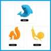 Boao 36 Pcs Silicone Tea Bag Holders Wine Charms Glass