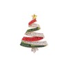 Rhinestone Christmas Tree Brooch for Women Beauty New Year Tree