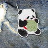 GLOGLOW Panda Embroidery Patch 6 Panda Iron on Patches for