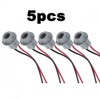 KOMAS 5 pcs T10 Replacement Plug Sockets Extened Wiring Harness