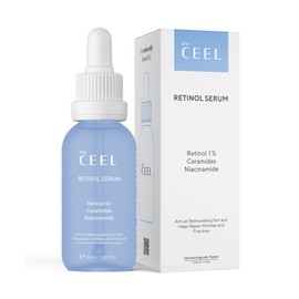 The Ceel Suero De Retinol Para El Rostro | Suero Renovador De Retinol | Reafirmante, Antienvejecimiento, Iluminador | Suaviza Las Líneas Finas Y Las Arrugas | Retinol Al 1%, Ceramidas Y Niacinamida