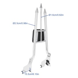 Unbranded 27"Tall Detachable Backrest Sissy Bar For Harley Street Glide Road King 09-24 US