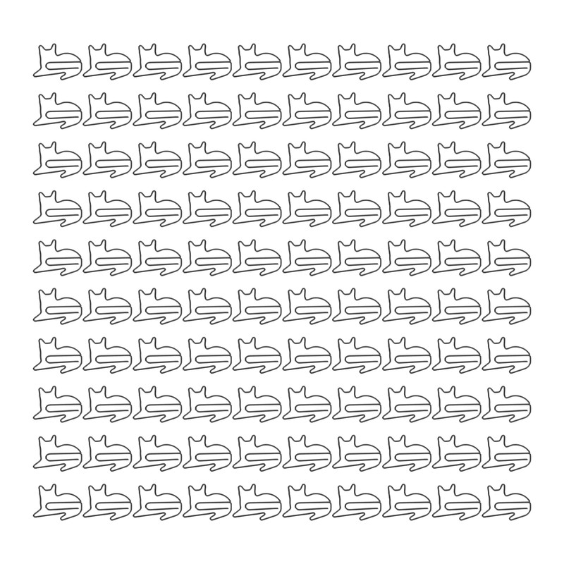 100 Pcs Cute Paper Clips Animal Shaped Fun Bookmark Document