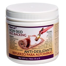 Environmental Technology Fiber-Lok Non-skid Backing (16 oz) Anti-Slip Natural Rubber Coating for Kitchen Rugs, Hardwood Floor Mats, Slippers, Runners, Carpets |Non-stain Machine-Washable Area Grippers