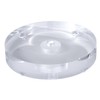 B&P Lamp® 8 Inch Diameter Round Acrylic Footed Lamp Base