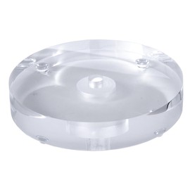 B&P Lamp® 8 Inch Diameter Round Acrylic Footed Lamp Base