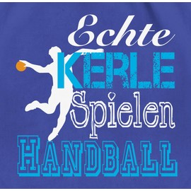Shirtracer - Handball Euro 2022 jersey replacement – Real Kerle Spielen Handball white – Gym bag and fabric bag made of cotton, 3 Royal Blue, Einheitsgröße