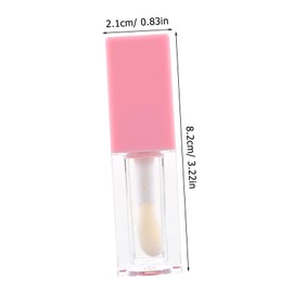 Healvian 12pcs Lip Gloss Tube Empty Tube Square Container Lip Tint Bulk Lip Gloss Lip Gloss Tubes Bulk DIY Lip Gloss Tube Lip Gloss Container Refillable Lip Gloss Bottle Empty Abs Pink