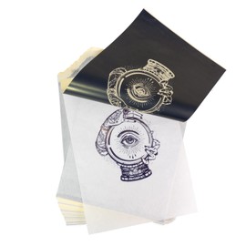 140 PCS Tattoo Stencil Paper, Thermal Stencil Paper Tattoo Transfer Printer Paper for Tattooing Transfer Kit,Carbon Tracing Sheets, 4 Layers A4 Size DIY Tattoo Tracing Paper Supplies