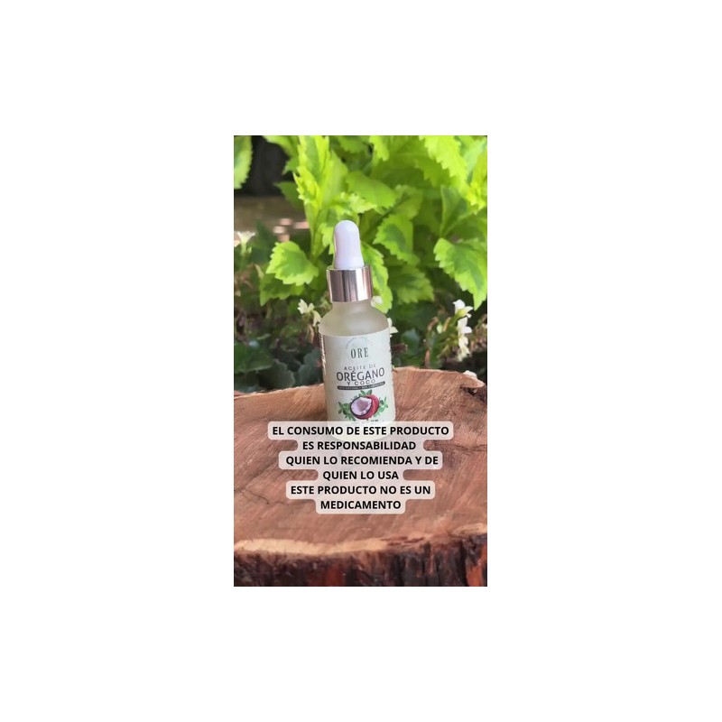 Aceite De Orégano Y Coco, Jarabe De Orégano Y Miel