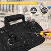 Tool Organizer Bag Foldable Roll Up Heavy Duty with 2