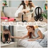 Grevosea Wig Stand, Collapsible Wig Head Stand, Portable and Durable