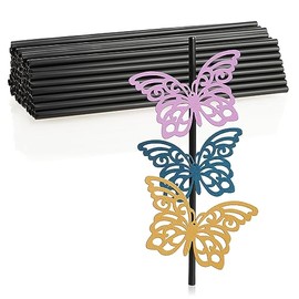 com-four® 100 x Mini Plastic Tubes 6 x 220 mm - Plastic Tubes Made of Polypropylene for Crafts and Modelling - for Sculptures and Model Making - Craft Supplies for Artists and Children