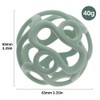 Silicone Teething Ball Toy, Tactile Sensory Ball Toy for Babies,