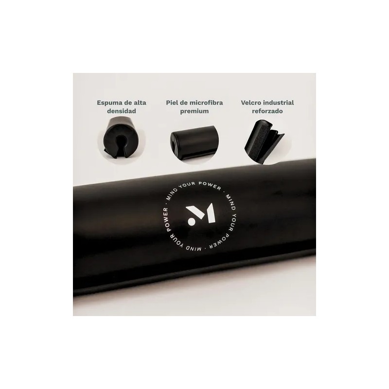 Almohadilla Para Barra Gym Piel Premium Mente Negro