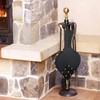 OAK LEAF Fire Bellows, 15.5" x 7" Fireplace Bellows Wood