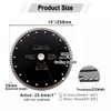 SHDIATOOL Diamond Turbo Blade 10 - Inch Super Thin Cutting
