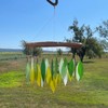 Spring Leaves & Driftwood Glass Chime (Wind Chimes)