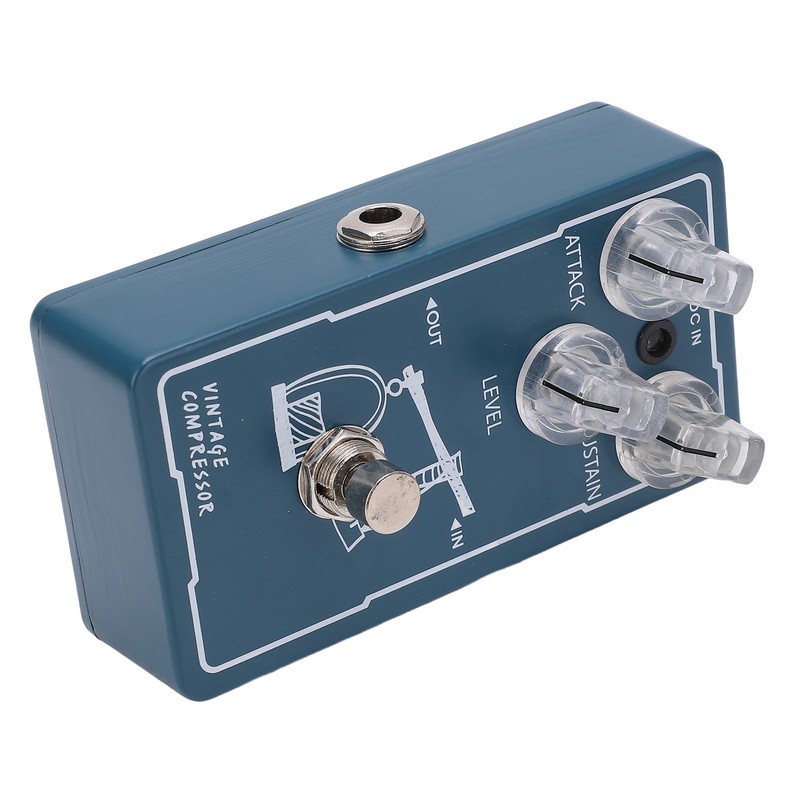 Compressor Effect Monoblock Guitar Compression Effector Pedal with True Bypass