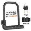 WEST BIKING Bike Lock U-Lock Heavy Duty Bicycle Motorcycle Anti-Theft