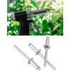 QWORK Stainless Steel Blind Rivets, 500 Pcs 3/16" x 1/2"